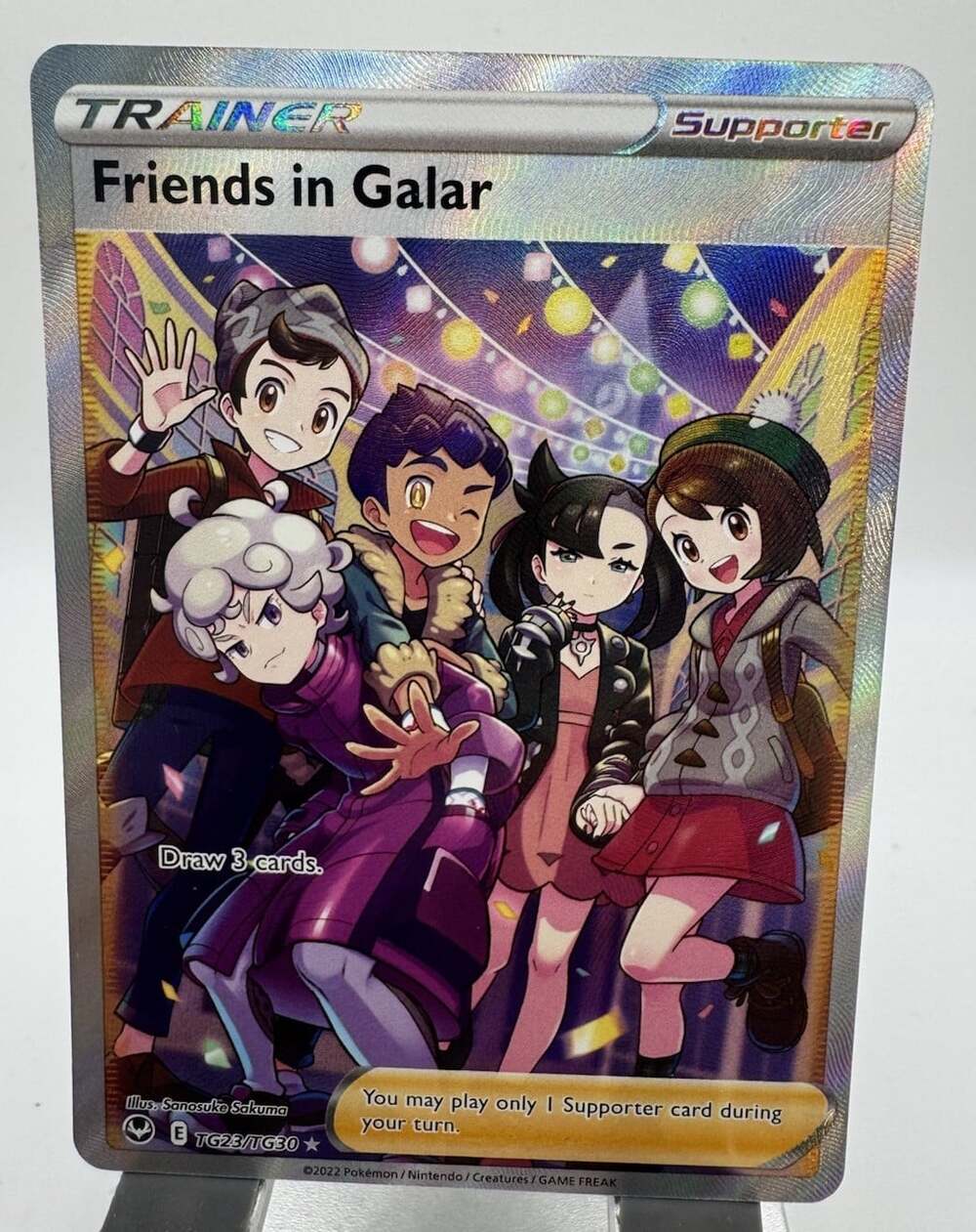 Friends in Galar TG23/TG30 Silver Tempest Trainer Gallery Pokemon Holo NM
